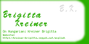 brigitta kreiner business card
